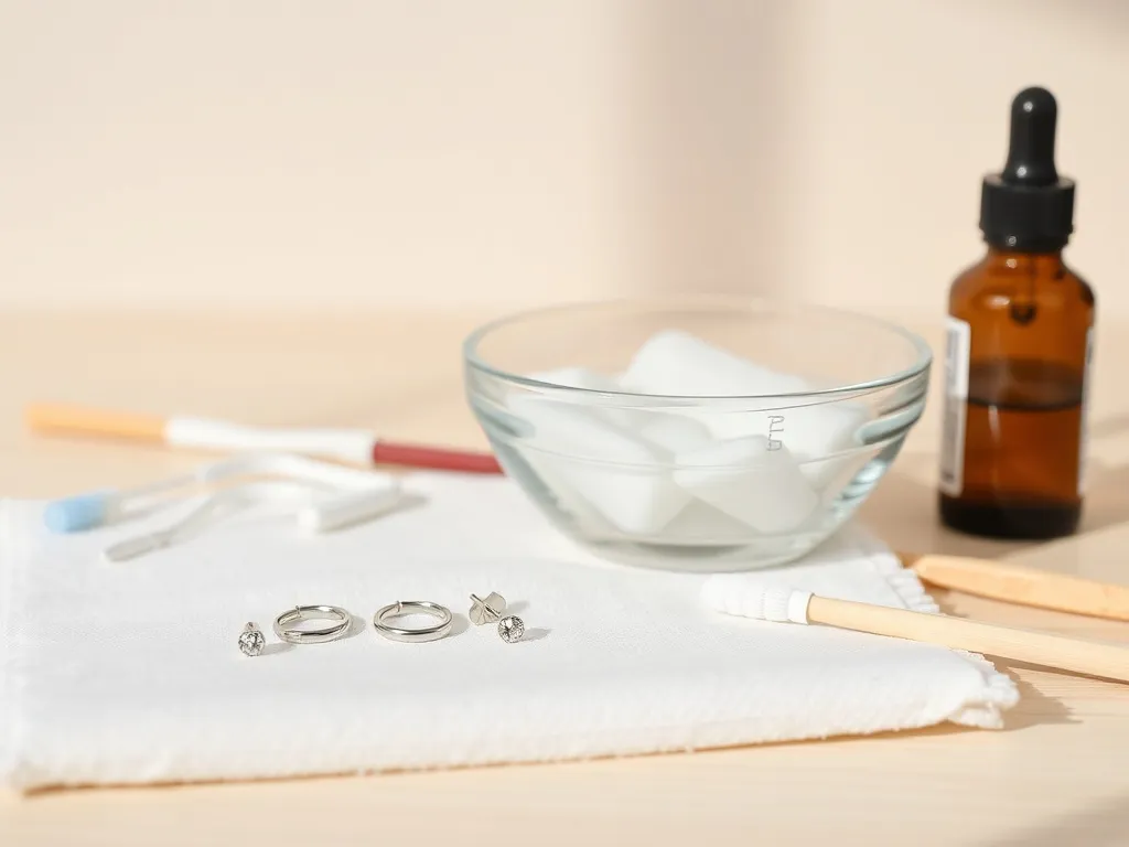 Czym czyścić kolczyki w uszach?