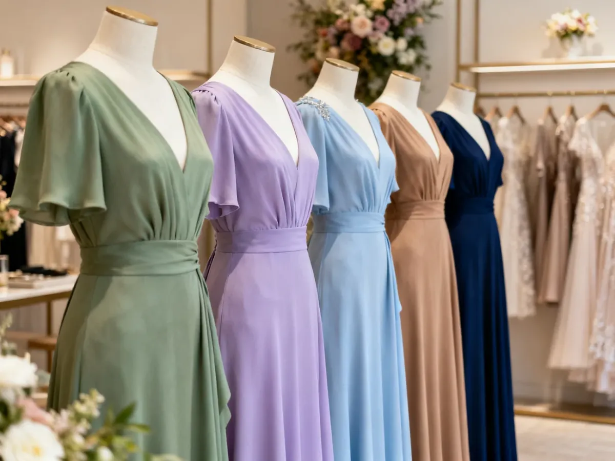 Eleganckie sukienki weselne w modnych pastelowych, naturalnych i głębokich odcieniach