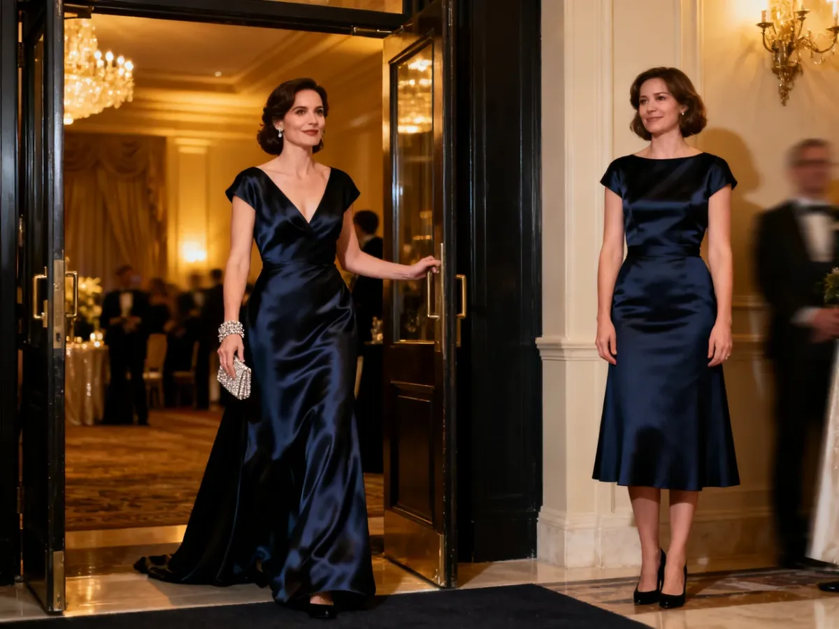 Eleganckie stylizacje koktajlowa i wieczorowa podczas uroczystego wydarzenia